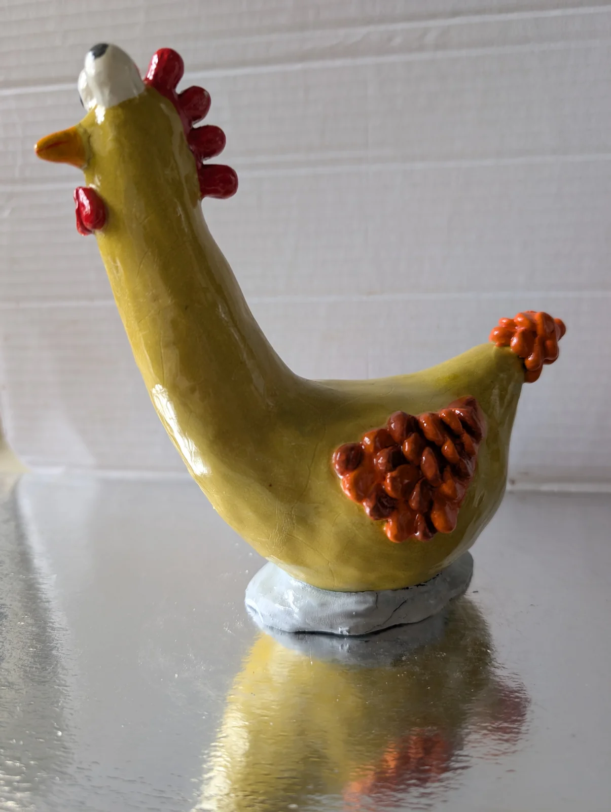 Poule jaune, vue 2