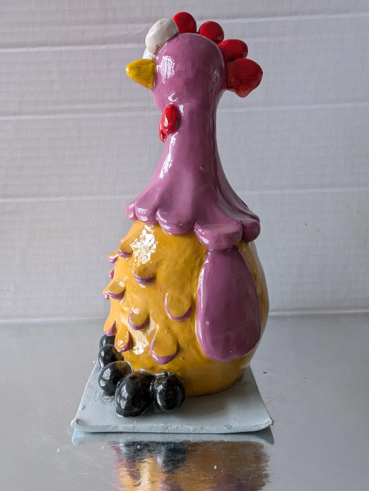 Poule violette, vue 2