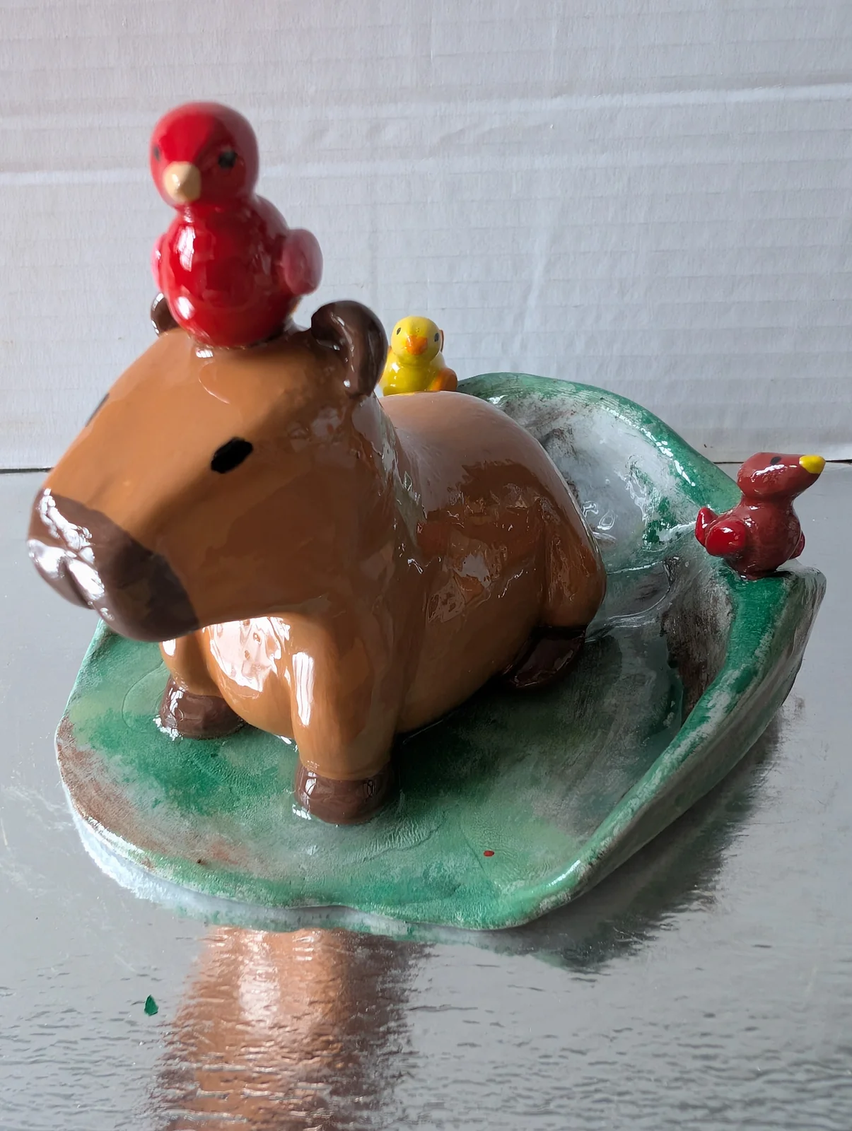Capybara et les oiseaux, vue 2