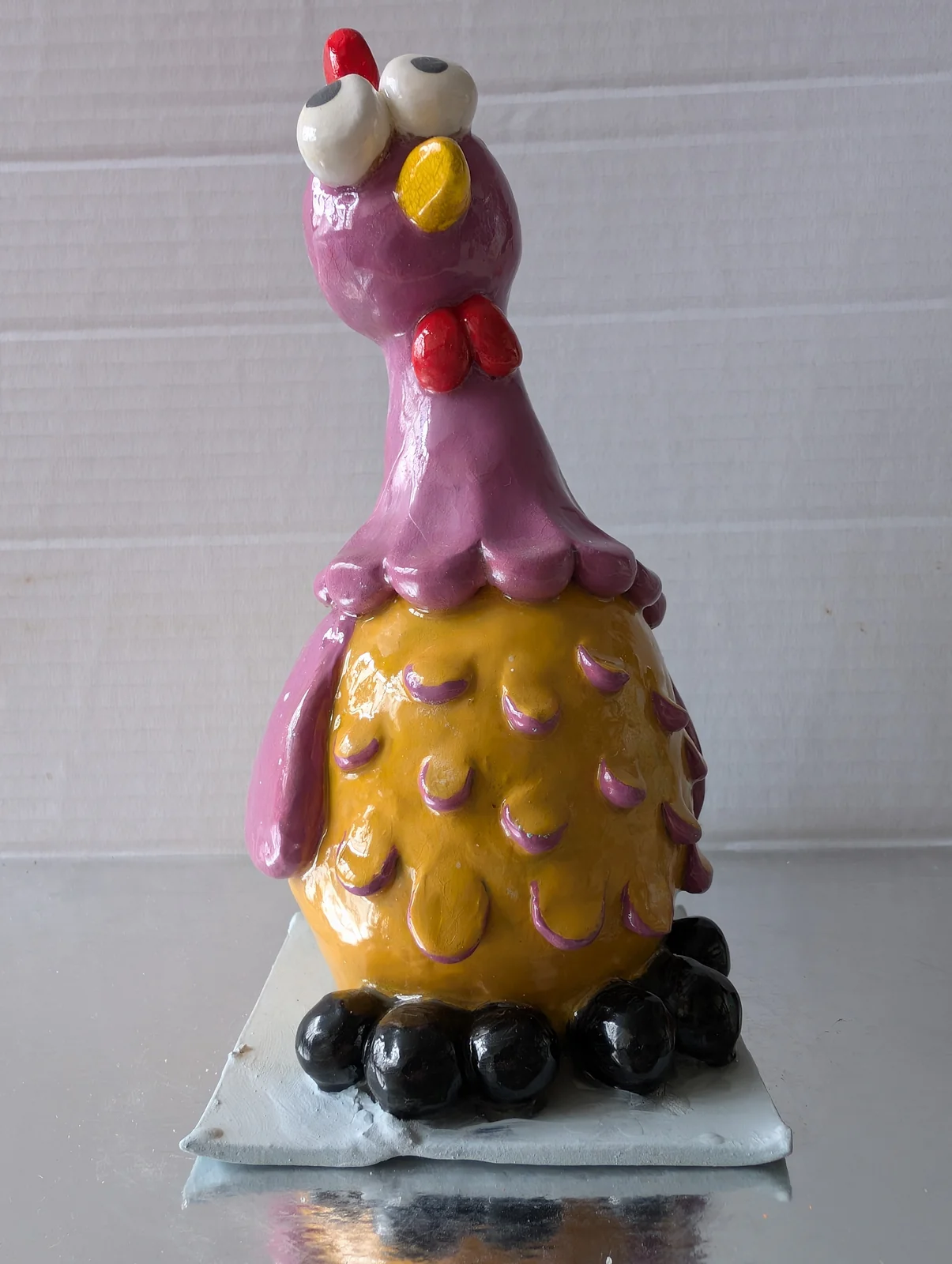 Poule violette, vue 1
