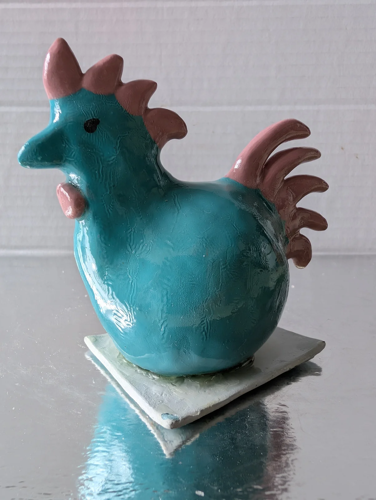 Poule turquoise, vue 2