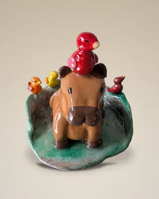 Capybara et les oiseaux